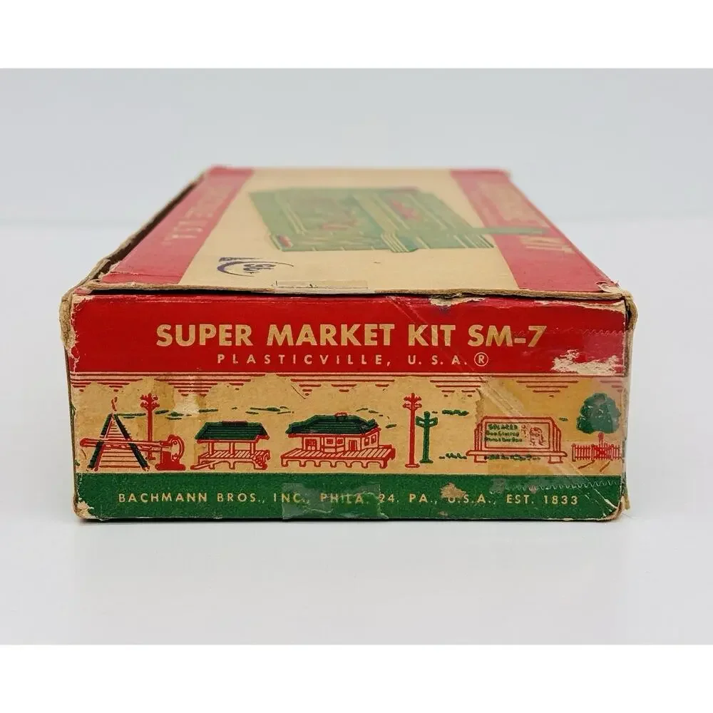 Plasticville O & S Gauge Super Market Kit SM-7 Complete w/ Box